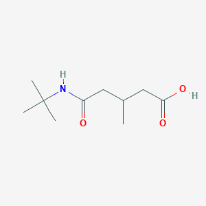 molecular formula C10H19NO3 B4057499 5-(tert-butylamino)-3-methyl-5-oxopentanoic acid 