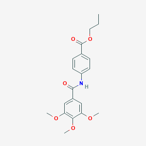 molecular formula C20H23NO6 B405751 Propyl 4-[(3,4,5-trimethoxybenzoyl)amino]benzoate 