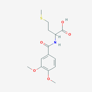 2-[(3,4-DIMETHOXYPHENYL)FORMAMIDO]-4-(METHYLSULFANYL)BUTANOIC ACID