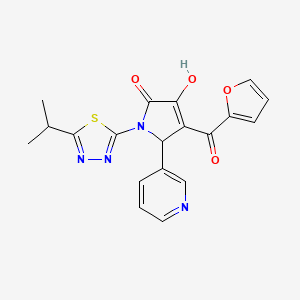 4-(2-furoyl)-3-hydroxy-1-(5-isopropyl-1,3,4-thiadiazol-2-yl)-5-(3-pyridinyl)-1,5-dihydro-2H-pyrrol-2-one