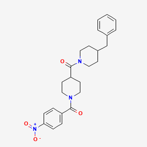 (4-Benzylpiperidin-1-yl)-[1-(4-nitrobenzoyl)piperidin-4-yl]methanone