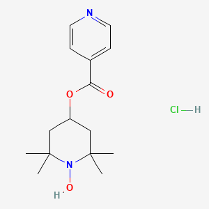 (1-Hydroxy-2,2,6,6-tetramethylpiperidin-4-yl) pyridine-4-carboxylate;hydrochloride