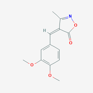 molecular formula C13H13NO4 B405756 4-(3,4-dimethoxybenzylidene)-3-methyl-5(4H)-isoxazolone 