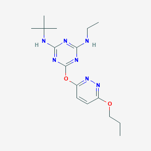 2-N-tert-butyl-4-N-ethyl-6-(6-propoxypyridazin-3-yl)oxy-1,3,5-triazine-2,4-diamine