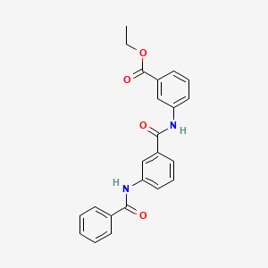 ETHYL 3-(3-BENZAMIDOBENZAMIDO)BENZOATE