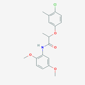 molecular formula C18H20ClNO4 B4057608 2-(4-chloro-3-methylphenoxy)-N-(2,5-dimethoxyphenyl)propanamide 