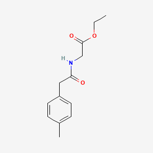 molecular formula C13H17NO3 B4057669 ethyl N-[(4-methylphenyl)acetyl]glycinate 