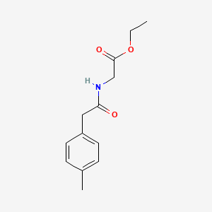 molecular formula C13H17NO3 B4057669 N-[(4-甲基苯基)乙酰]甘氨酸乙酯 