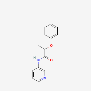 molecular formula C18H22N2O2 B4057677 2-(4-叔丁基苯氧基)-N-3-吡啶基丙酰胺 
