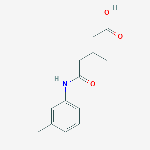 molecular formula C13H17NO3 B4057688 3-甲基-5-[(3-甲苯基)氨基]-5-氧代戊酸 