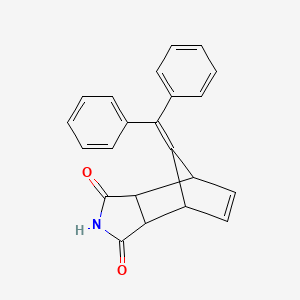 molecular formula C22H17NO2 B4057710 10-(diphenylmethylene)-4-azatricyclo[5.2.1.0~2,6~]dec-8-ene-3,5-dione 