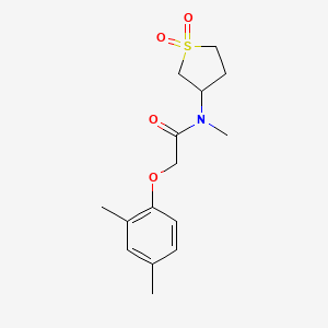 molecular formula C15H21NO4S B4057730 2-(2,4-dimethylphenoxy)-N-(1,1-dioxidotetrahydro-3-thienyl)-N-methylacetamide 