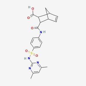 3-{[(4-{[(4,6-dimethyl-2-pyrimidinyl)amino]sulfonyl}phenyl)amino]carbonyl}bicyclo[2.2.1]hept-5-ene-2-carboxylic acid