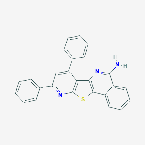 molecular formula C26H17N3S B405774 7,9-Diphenylpyrido[3',2':4,5]thieno[3,2-c]isoquinolin-5-amine 