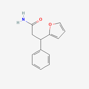 molecular formula C13H13NO2 B4057748 3-(2-呋喃基)-3-苯基丙酰亚胺酸 