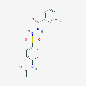 N-(4-{[2-(3-methylbenzoyl)hydrazino]sulfonyl}phenyl)acetamide