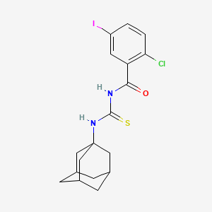 N-[(1-adamantylamino)carbonothioyl]-2-chloro-5-iodobenzamide