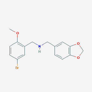 Benzo[1,3]dioxol-5-ylmethyl-(5-bromo-2-methoxy-benzyl)-amine