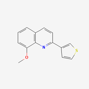 molecular formula C14H11NOS B4057787 8-methoxy-2-(3-thienyl)quinoline 