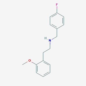 molecular formula C16H18FNO B405782 N-(4-fluorobenzyl)-2-(2-methoxyphenyl)ethanamine 