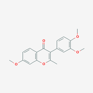molecular formula C19H18O5 B4057840 3-(3,4-dimethoxyphenyl)-7-methoxy-2-methyl-4H-chromen-4-one 