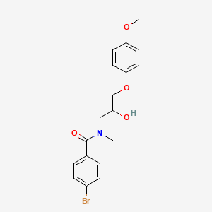 4-bromo-N-[2-hydroxy-3-(4-methoxyphenoxy)propyl]-N-methylbenzamide