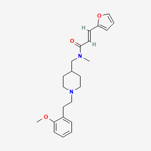 (2E)-3-(2-furyl)-N-({1-[2-(2-methoxyphenyl)ethyl]-4-piperidinyl}methyl)-N-methylacrylamide