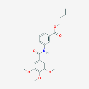 molecular formula C21H25NO6 B405788 3-(3,4,5-Trimethoxy-benzoylamino)-benzoic acid butyl ester 