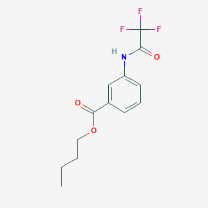 molecular formula C13H14F3NO3 B405791 Butyl 3-[(trifluoroacetyl)amino]benzoate 