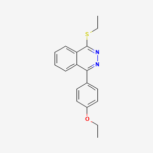 molecular formula C18H18N2OS B4057920 1-(4-乙氧基苯基)-4-(乙硫基)酞嗪 