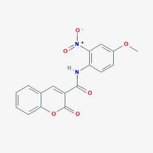 N-(4-methoxy-2-nitrophenyl)-2-oxochromene-3-carboxamide
