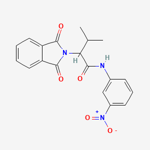 molecular formula C19H17N3O5 B4057951 2-(1,3-二氧代-1,3-二氢-2H-异吲哚-2-基)-3-甲基-N-(3-硝基苯基)丁酰胺 