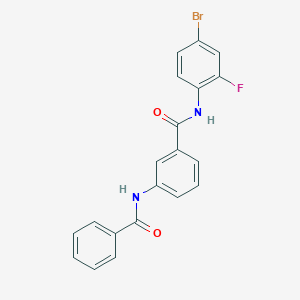 3-(benzoylamino)-N-(4-bromo-2-fluorophenyl)benzamide