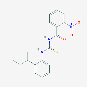 N-{[(2-sec-butylphenyl)amino]carbonothioyl}-2-nitrobenzamide