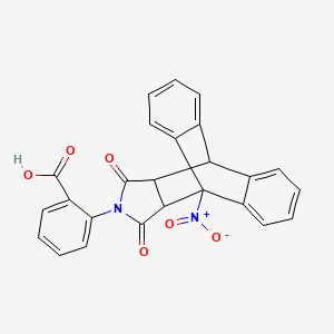 2-(1-nitro-16,18-dioxo-17-azapentacyclo[6.6.5.0~2,7~.0~9,14~.0~15,19~]nonadeca-2,4,6,9,11,13-hexaen-17-yl)benzoic acid