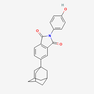 molecular formula C24H23NO3 B4058025 5-(1-adamantyl)-2-(4-hydroxyphenyl)-1H-isoindole-1,3(2H)-dione CAS No. 692282-65-8