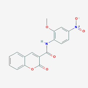 molecular formula C17H12N2O6 B405804 N-(2-methoxy-4-nitrophenyl)-2-oxochromene-3-carboxamide CAS No. 304887-61-4