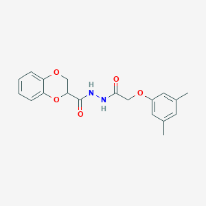 molecular formula C19H20N2O5 B405805 N'-[2-(3,5-dimethylphenoxy)acetyl]-2,3-dihydro-1,4-benzodioxine-2-carbohydrazide CAS No. 304888-37-7