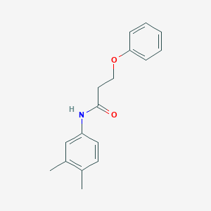 molecular formula C17H19NO2 B405807 N-(3,4-dimethylphenyl)-3-(phenyloxy)propanamide 