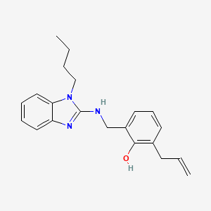 molecular formula C21H25N3O B4058077 2-allyl-6-{[(1-butyl-1H-benzimidazol-2-yl)amino]methyl}phenol 