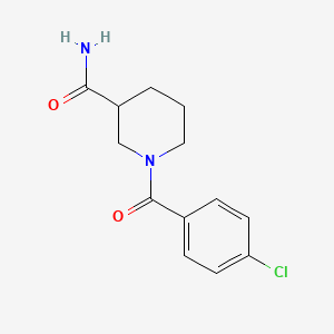 molecular formula C13H15ClN2O2 B4058085 1-(4-chlorobenzoyl)-3-piperidinecarboxamide 