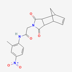 2-(3,5-dioxo-4-azatricyclo[5.2.1.0~2,6~]dec-8-en-4-yl)-N-(2-methyl-4-nitrophenyl)acetamide