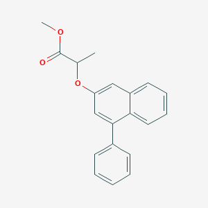 molecular formula C20H18O3 B4058129 methyl 2-[(4-phenyl-2-naphthyl)oxy]propanoate 