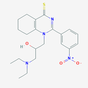 1-[3-(diethylamino)-2-hydroxypropyl]-2-(3-nitrophenyl)-5,6,7,8-tetrahydro-4(1H)-quinazolinethione