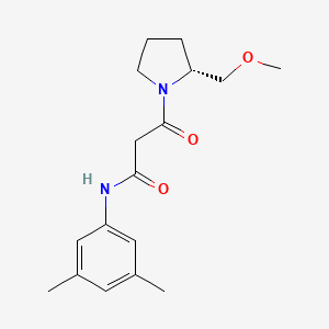 molecular formula C17H24N2O3 B4058174 N-(3,5-二甲基苯基)-3-[(2R)-2-(甲氧基甲基)吡咯烷-1-基]-3-氧代丙酰胺 