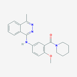 N-[4-methoxy-3-(1-piperidinylcarbonyl)phenyl]-4-methyl-1-phthalazinamine