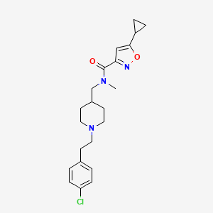 N-({1-[2-(4-chlorophenyl)ethyl]-4-piperidinyl}methyl)-5-cyclopropyl-N-methyl-3-isoxazolecarboxamide