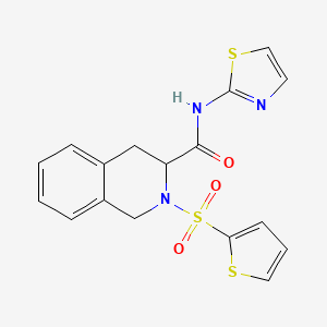 N-1,3-thiazol-2-yl-2-(2-thienylsulfonyl)-1,2,3,4-tetrahydro-3-isoquinolinecarboxamide
