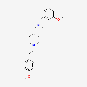 molecular formula C24H34N2O2 B4058367 (3-甲氧基苄基)({1-[2-(4-甲氧基苯基)乙基]-4-哌啶基}甲基)甲胺 