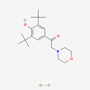 molecular formula C20H32BrNO3 B4058383 1-(3,5-di-tert-butyl-4-hydroxyphenyl)-2-(4-morpholinyl)ethanone hydrobromide 